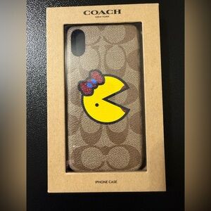 Coach Tan iPhone Case with Ms.PAC-Man  Design
